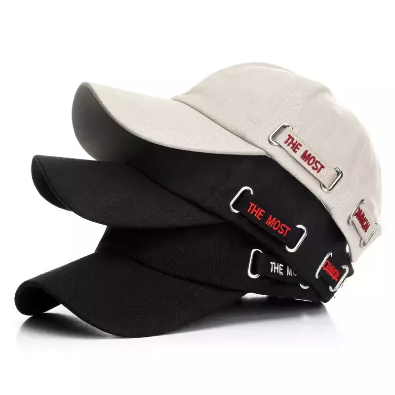 Boné de beisebol masculino e feminino, boné snapback monocromático para estudantes, primavera, verão