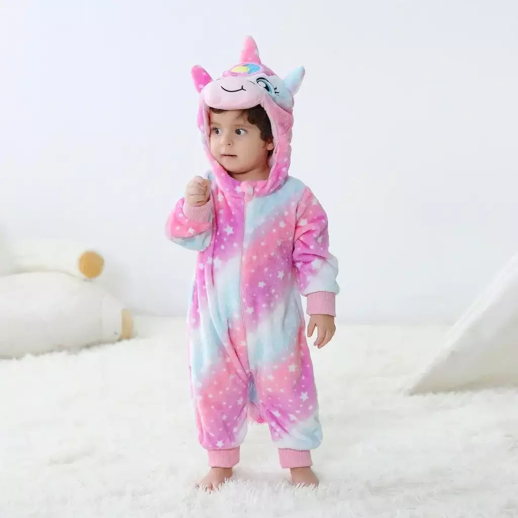 Bebê unissex macacão kigurumi infantil bonito ponto dinossauro animal macacões recém-nascidos dos desenhos animados pijamas para crianças meninos meninas natal