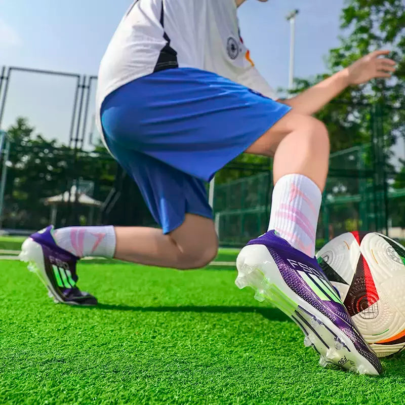 Sapatilhas de futebol antiderrapantes unissex, bota de futebol profissional, sapatilha leve confortável, ao ar livre, campo, profissional, original, TF, FG, homens, campo, original
