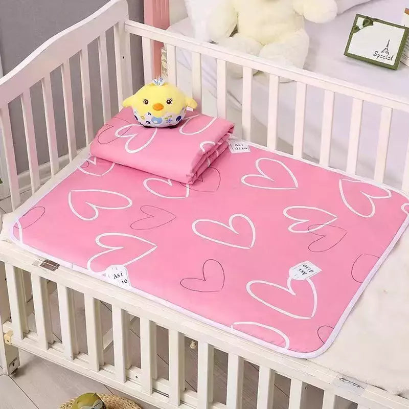 Folha de algodão lavável berço, Impermeável bebê urina Mudando Mat, Reutilizável infantil fralda Pad Cover, Recém-nascido cama colchão fralda