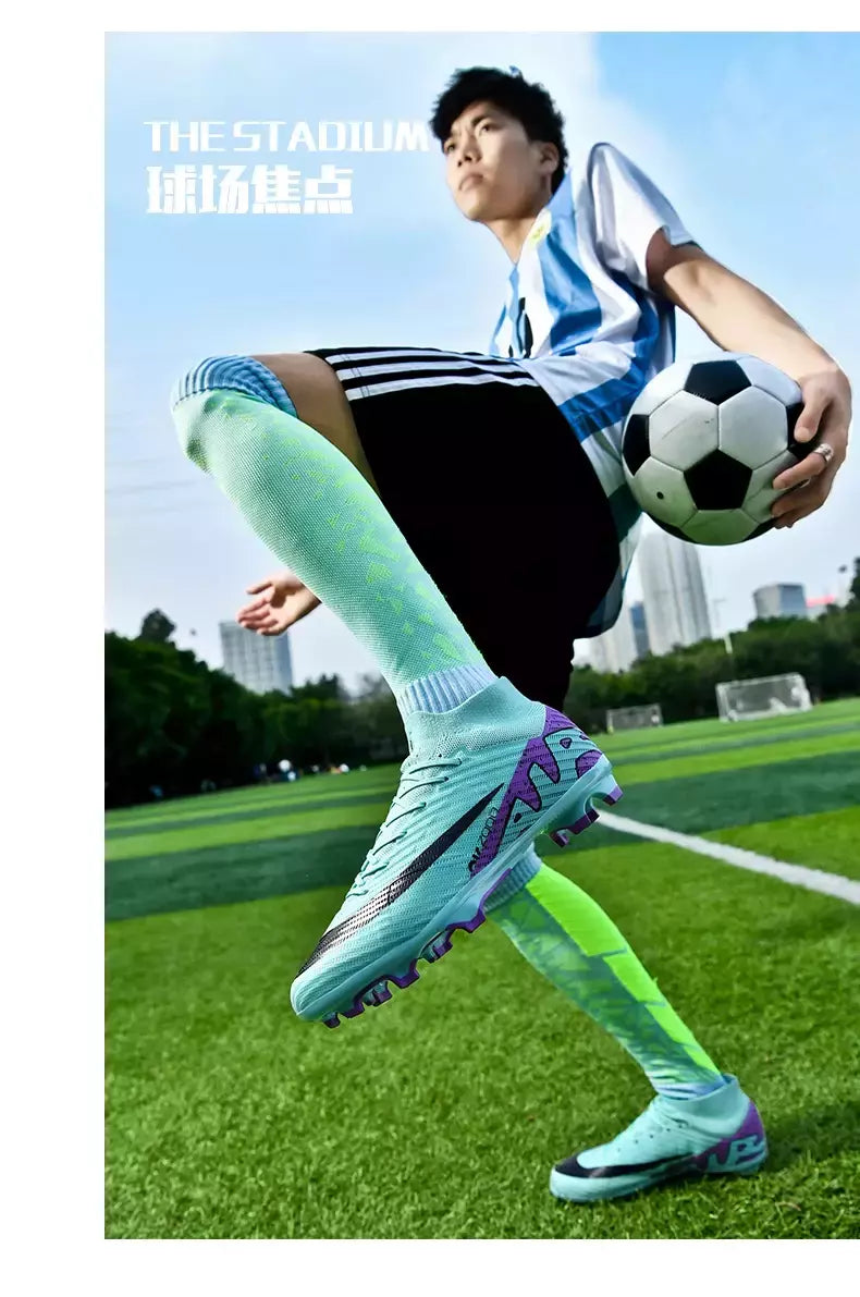 Sapatos de futebol antiderrapantes profissionais para homens, botas de treinamento Grass Society, grampos de qualidade superior, botas originais, novos