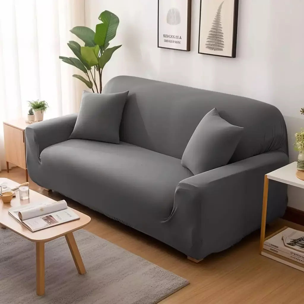 Capas de Sofá Elásticas Monocromáticas para Sala, Espessamento Slipcovers de Canto Seccional, Capa de Sofá, Forma L, Precisa comprar 2Pcs Cover