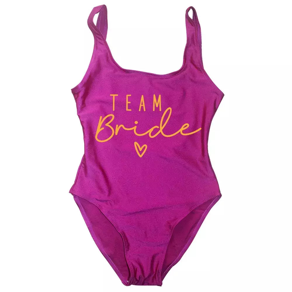 Fato de banho feminino com estampa dourada, squad, festa de solteira, moda praia verão, 1 pc, S a 3XL