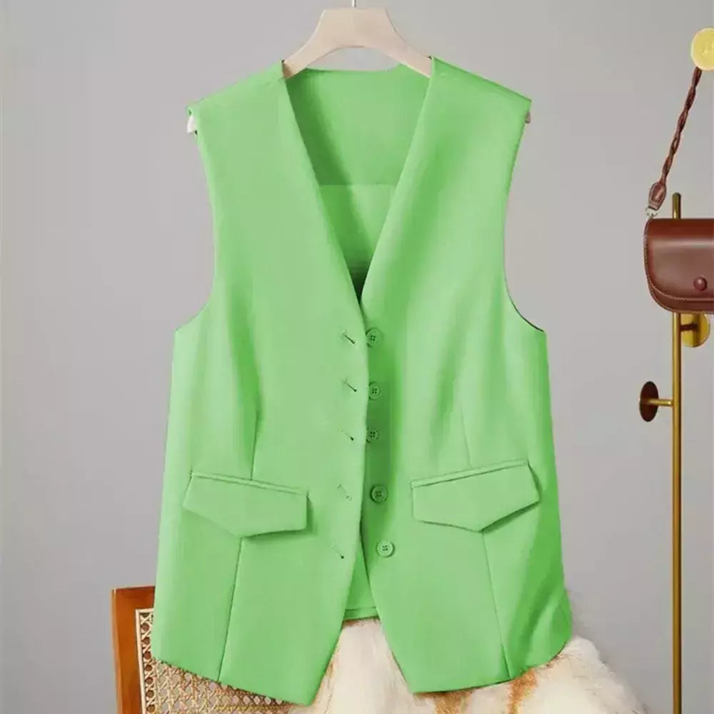 Colete vintage sem mangas feminino, Casacos elegantes, Casacos, Roupa casual, Monocromática, Streetwear, Primavera, Verão, Outono, Vestuário