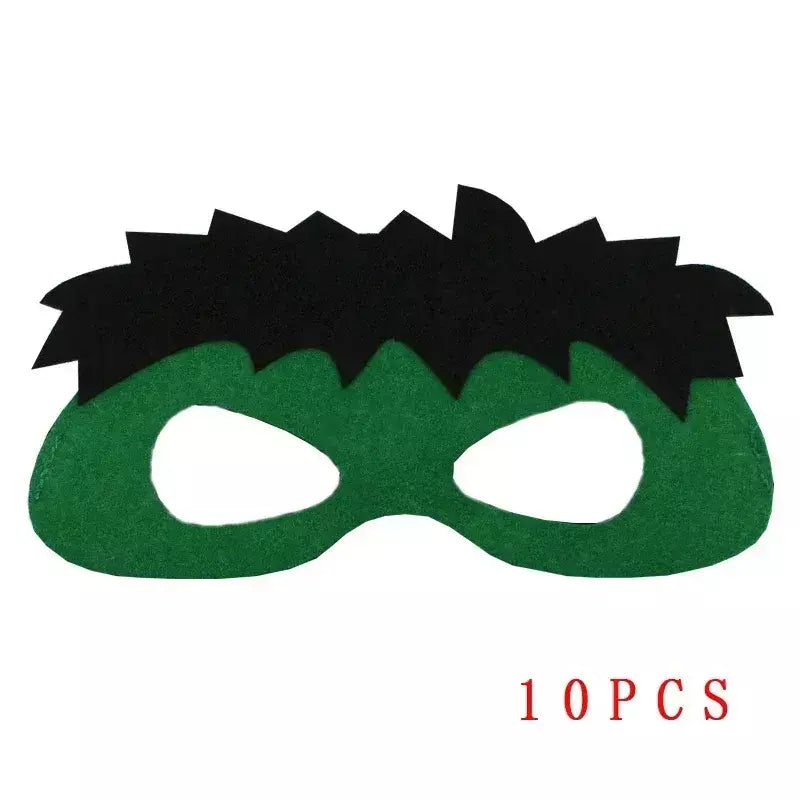 32/28/10 pçs/lote máscara de super-herói cosplay natal dia das bruxas crianças adulto carnaval festa adereços aniversário das crianças feltro masquerade