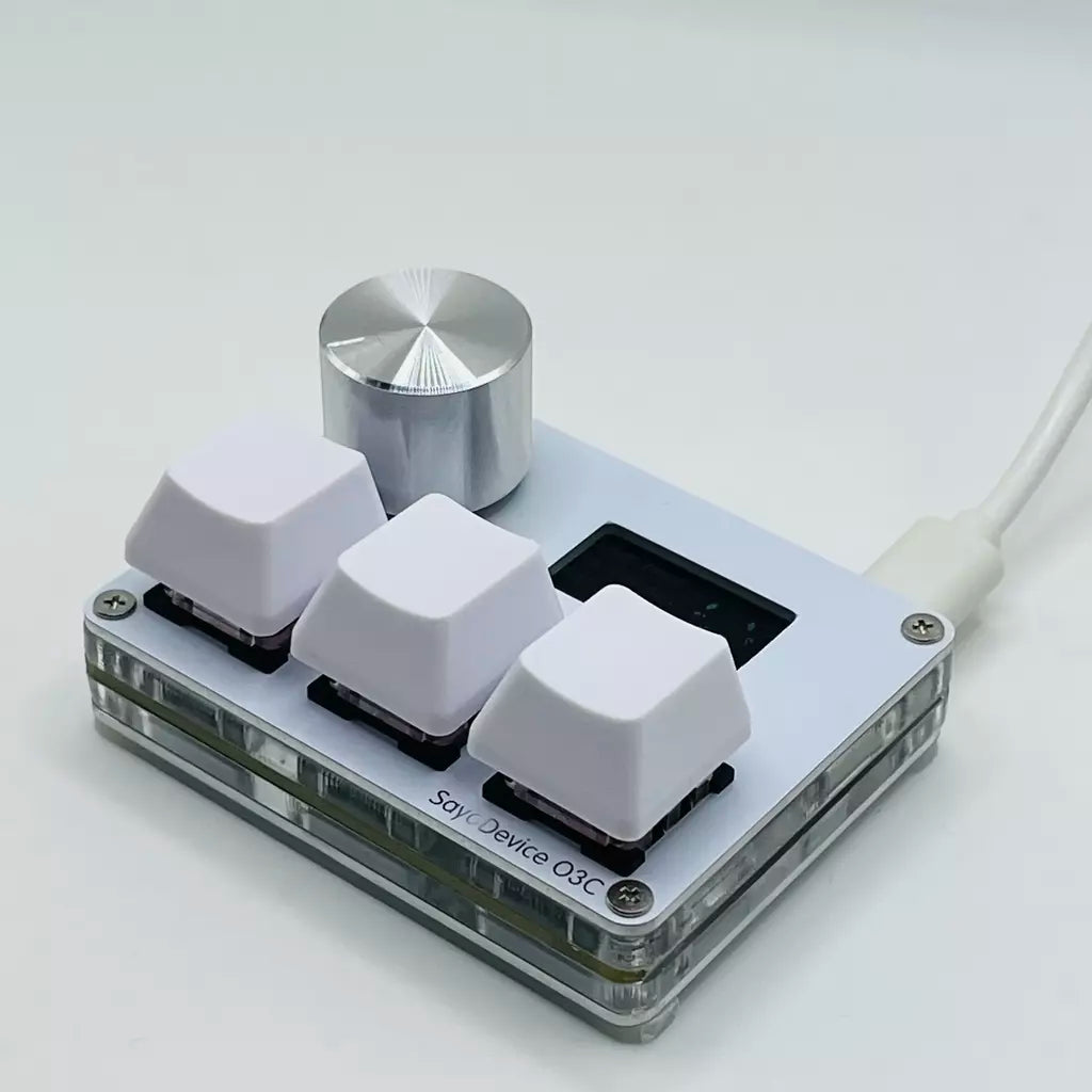 Pink SayoDevice OSU O3C Rápido Gatilho Hall Switches Wooting Vermelho Magnético Switches Teclado Com Botão Tela Copiar Colar Shotcut