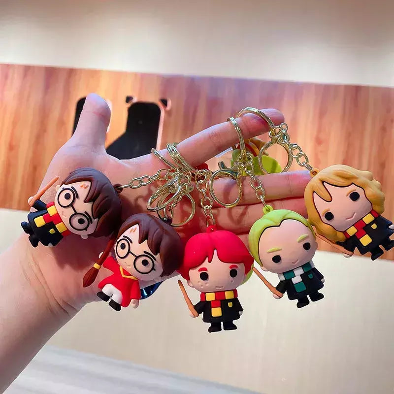 Harried potter chaveiros hermione ron voldemort boneca chaveiro filme periféricos bonito chaves do carro chaveiro brinquedos para casais crianças