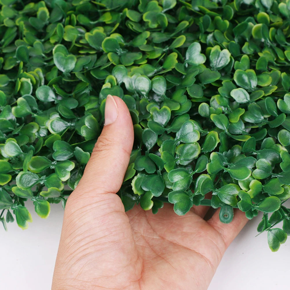 40x60cm paredes de plantas artificiais folhagem hedge grama esteira painéis de vegetação cerca decoração de casa plantas falsas jardim gramado simulado