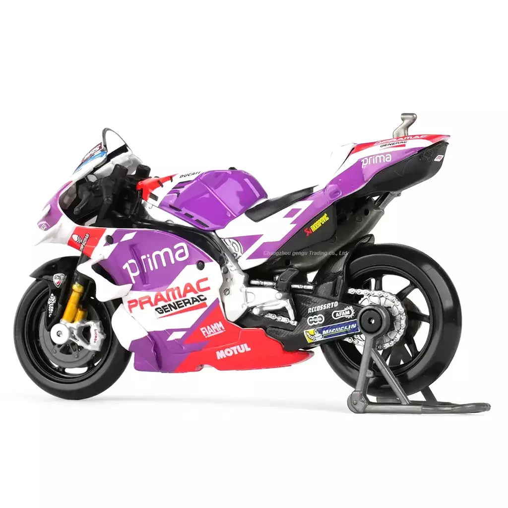 Maisto 1:18 2022 GP Racing Ducati Pramac Racing Die Cast Veículos Colecionáveis Modelo de Motocicleta Brinquedos