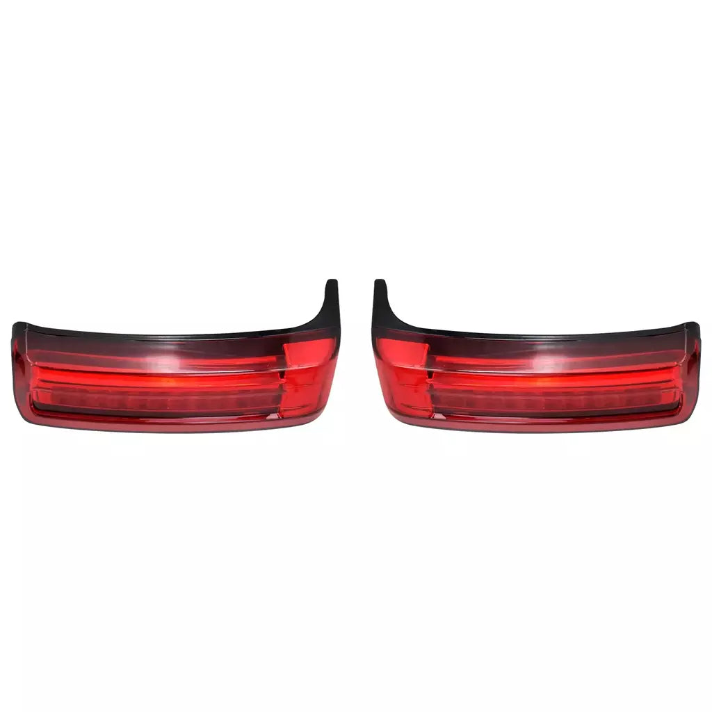 Alforje led para motocicleta, lâmpada de giro, luzes de freio para harley touring road king 97-2022 electra street glide cvo limitado