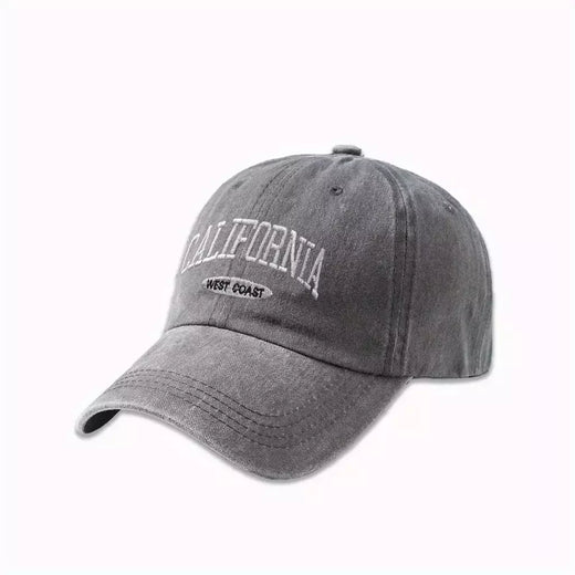 Boné de beisebol retrô vintage de algodão masculino feminino denim letras bordadas chapéu de algodão macio bonés casuais retrô unissex chapéus