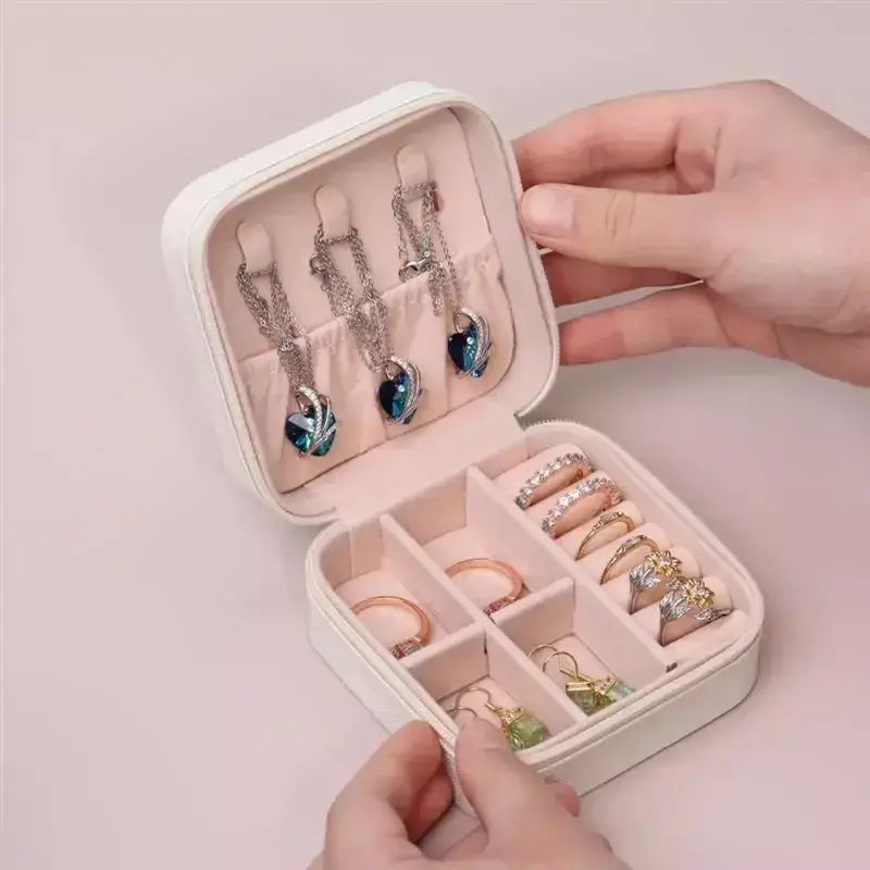 Atualizar caixa de armazenamento de jóias de veludo colar empilhável bandeja de exibição pulseira brinco organizadores diy artesanato gaveta caixa cinza