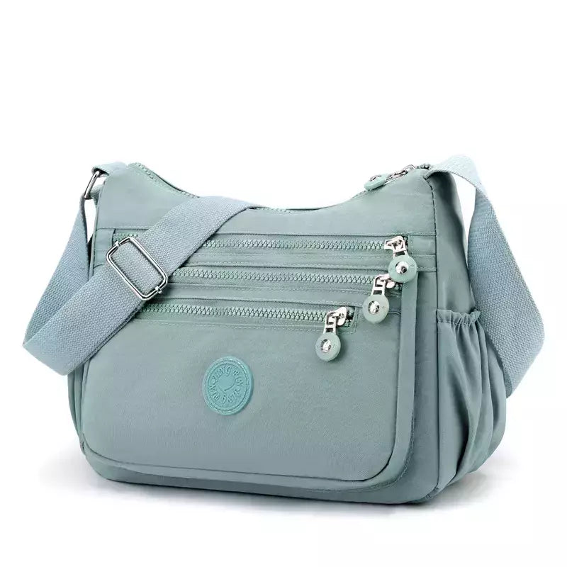 Impermeável Nylon Crossbody Shoulder Bag para Mulheres, Messenger Bags, Ladies Handbag