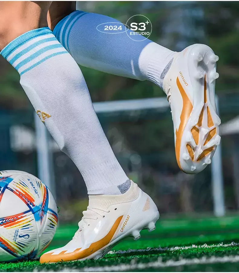 Tênis de treinamento interno profissional para homens, sapatos de futebol originais, botas de campo, ao ar livre, grampos sociais, rápidos