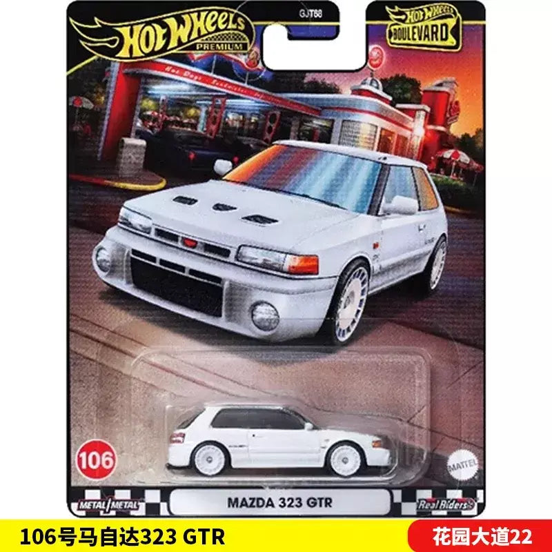 Mattel Hot Wheels Premium Boulevard 1/64 Boulevard 21-25 TOYOTO MAZDA Série Carro Colecionável Brinquedos Veículo Diecast