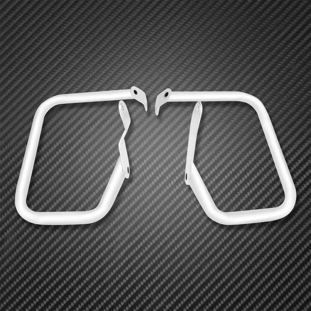 Protetor cromado para alforje traseiro de motocicleta, barra de colisão para harley softail Heritage Classic Springer FLST FXSTB padrão FXSTS