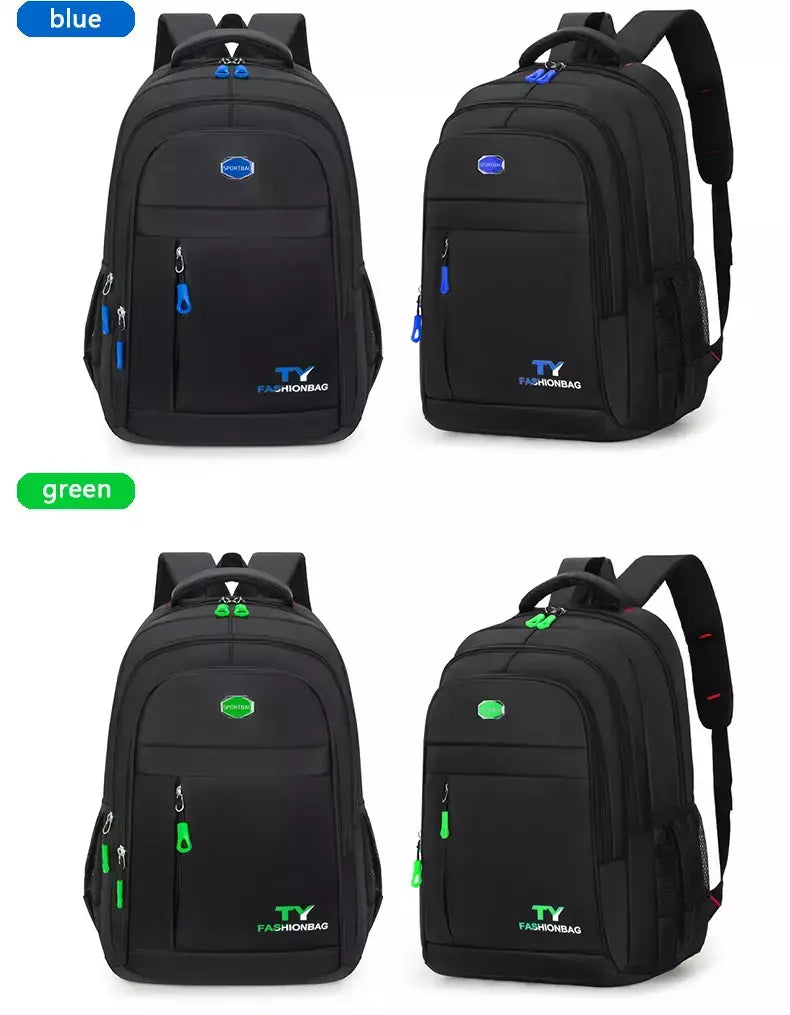 Mochila com zíper multicamadas, mochila de viagem de grande capacidade, mochila para homens e mulheres, mochila para computador de negócios, estudante b