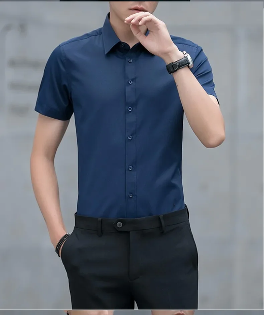 Camisa branca de manga comprida masculina negócios casual anti-rugas ajuste fino suaviza sua silhueta outono colete formal calças terno