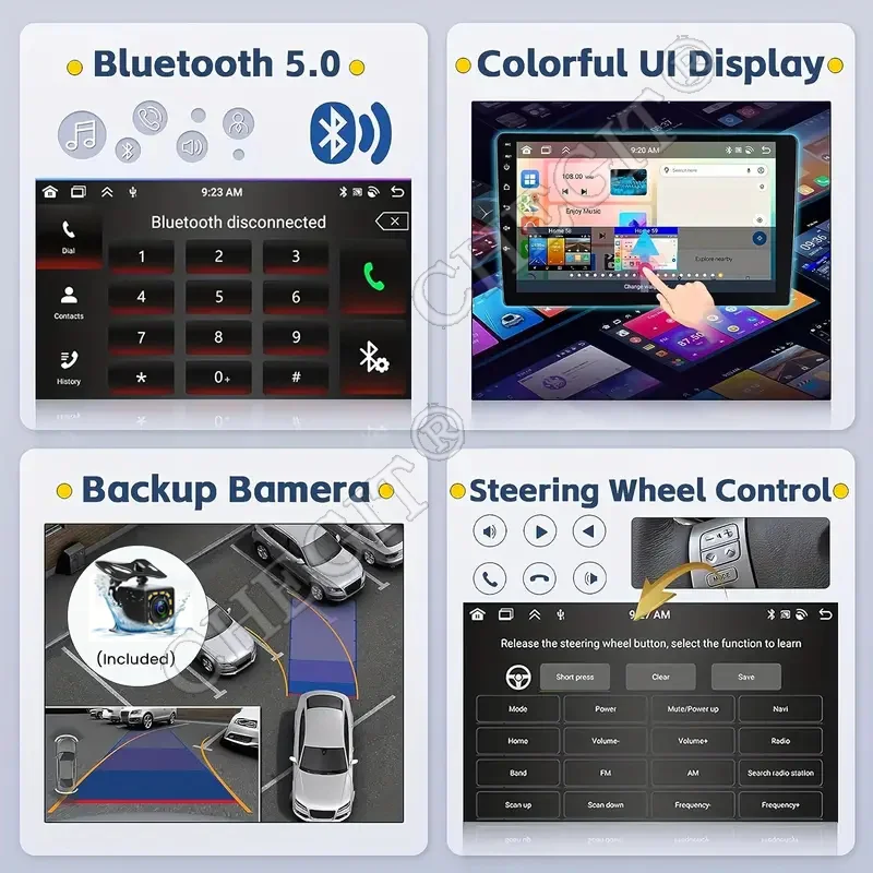 7/9/10 polegada universal android 13 rádio do carro 64g autoradio android 2 din rádio do carro gps bt central multimídia sistemas de carro inteligente