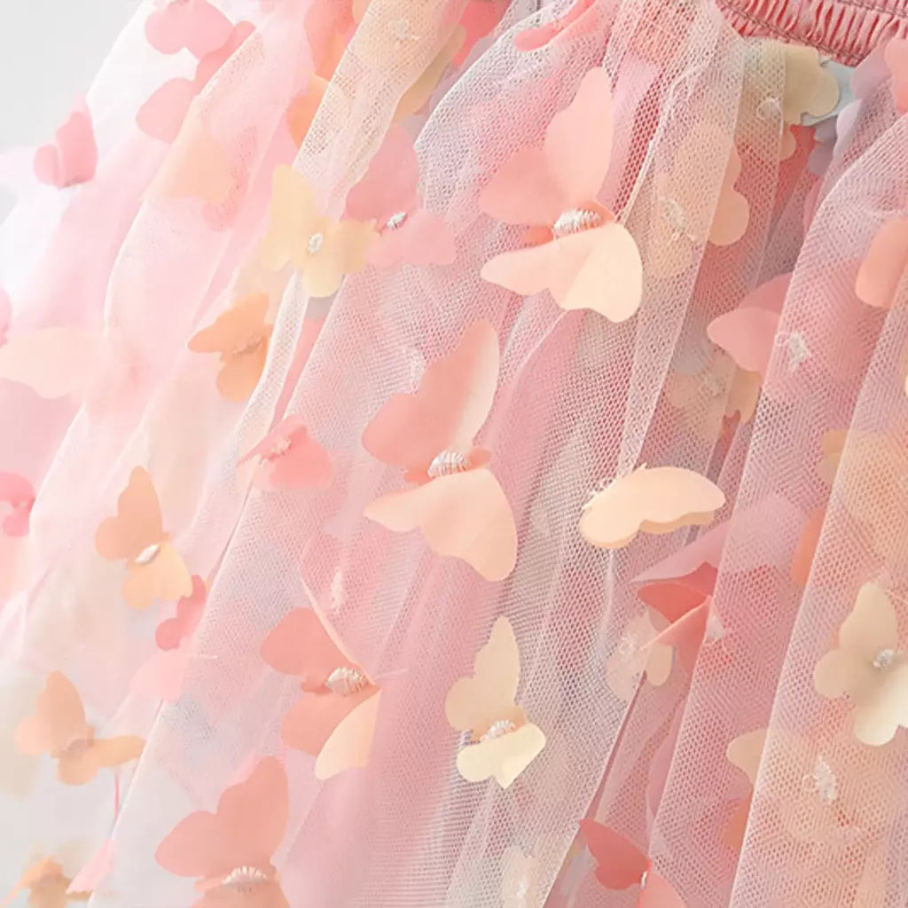 Novo bebê meninas festa de aniversário vestidos de noite verão asas borboleta crianças roupas doce colorido criança crianças traje