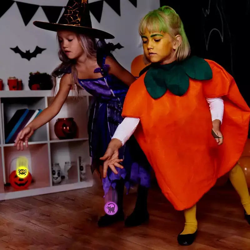 100/10 pçs halloween brilho no escuro bolas saltando brinquedo crianças truque ou deleite presente goodie saco enchimento festa de halloween favores fornecimento