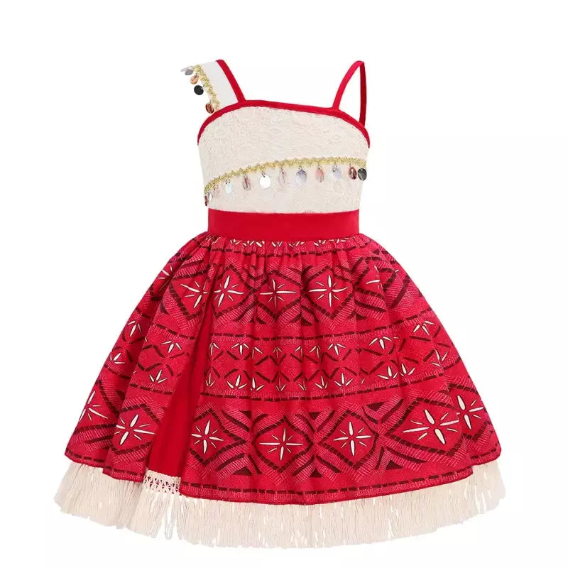 Meninas roupa cosplay traje das crianças festa vestido de princesa verão casual praia vestido colar peruca conjunto vestidos de festa para meninas