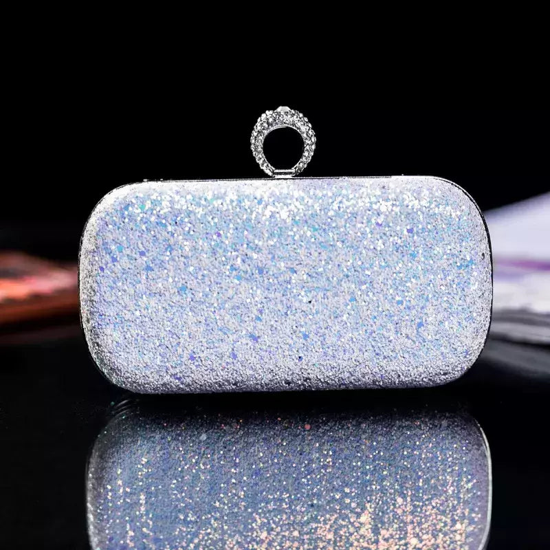 Evening Pink Clutch Purse Mulheres Bling Lantejoulas Bolsas 2023 Novo Designer De Moda Saco De Telefone De Luxo Crossbody Pequeno Saco De Designer