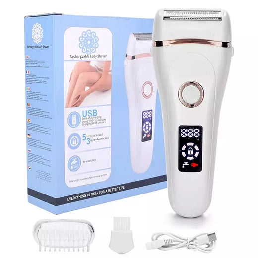 Depilador elétrico indolor para mulheres, USB recarregável, portátil, USB, depilação, máquinas de barbear femininas, aparador de pêlos feminino, barba