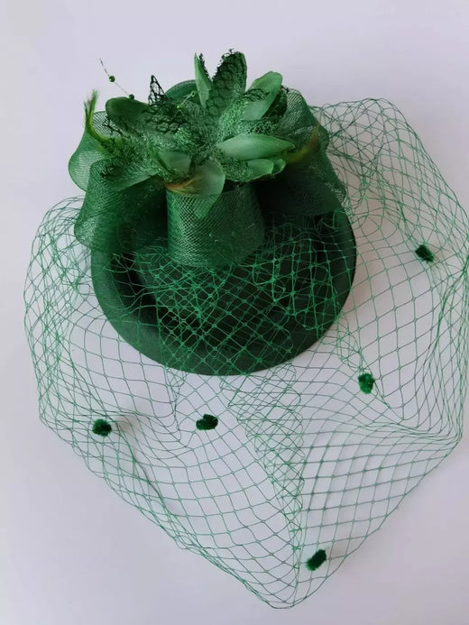 Vintage Fascinator Chapéus para Mulheres, Kentucky Derby, Véu De Flor, Grampo De Cabelo, Festa De Chá De Casamento, Chapéu Pillbox, 20s, 50s