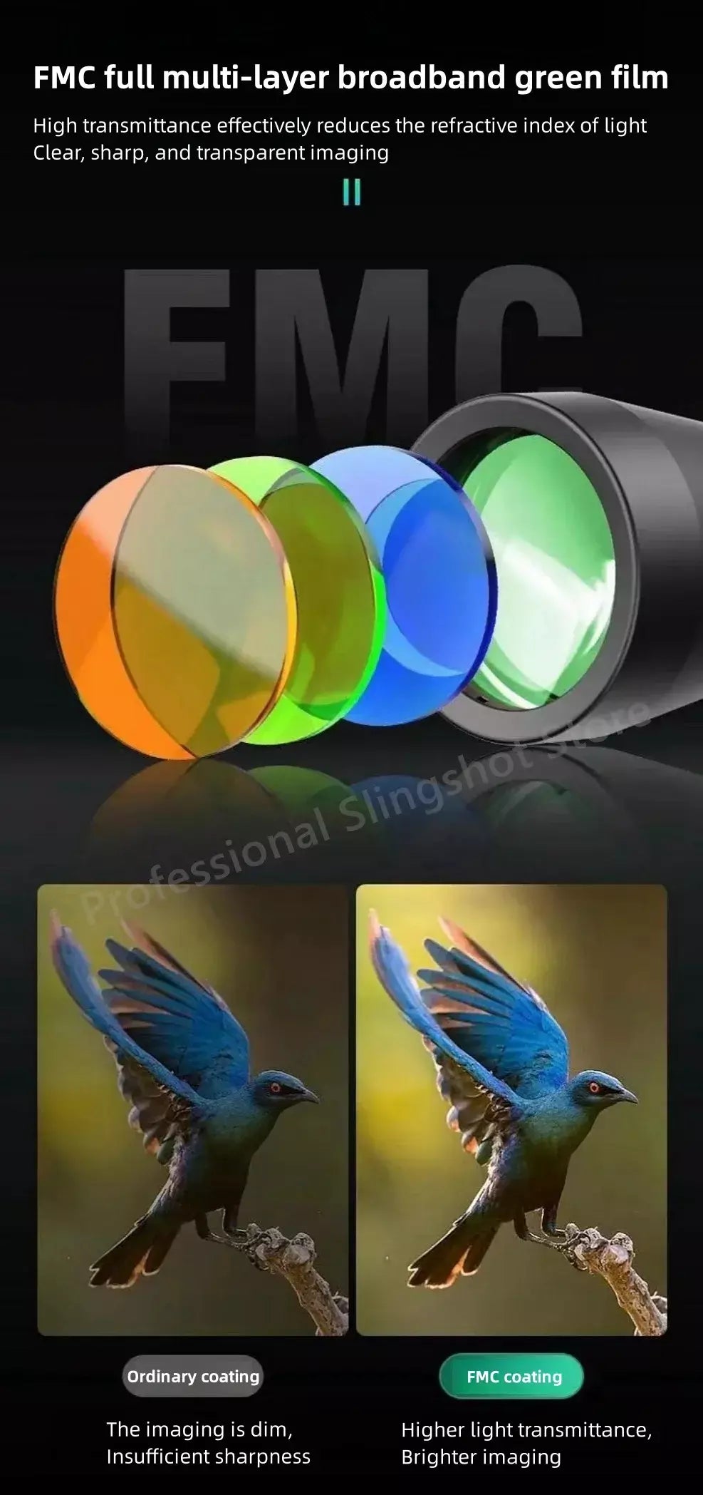 20x50 binóculos remotos de alta potência telescópio militar zoom de alta definição bak4 prisma alta ampliação telescópio de caça