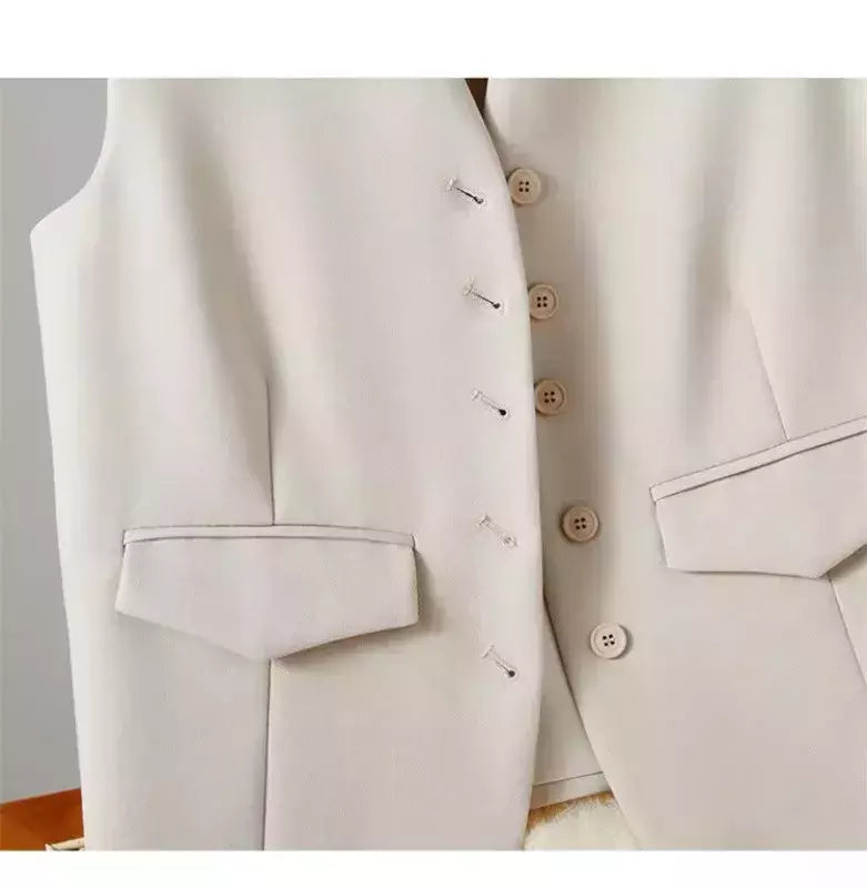 Colete vintage sem mangas feminino, Casacos elegantes, Casacos, Roupa casual, Monocromática, Streetwear, Primavera, Verão, Outono, Vestuário
