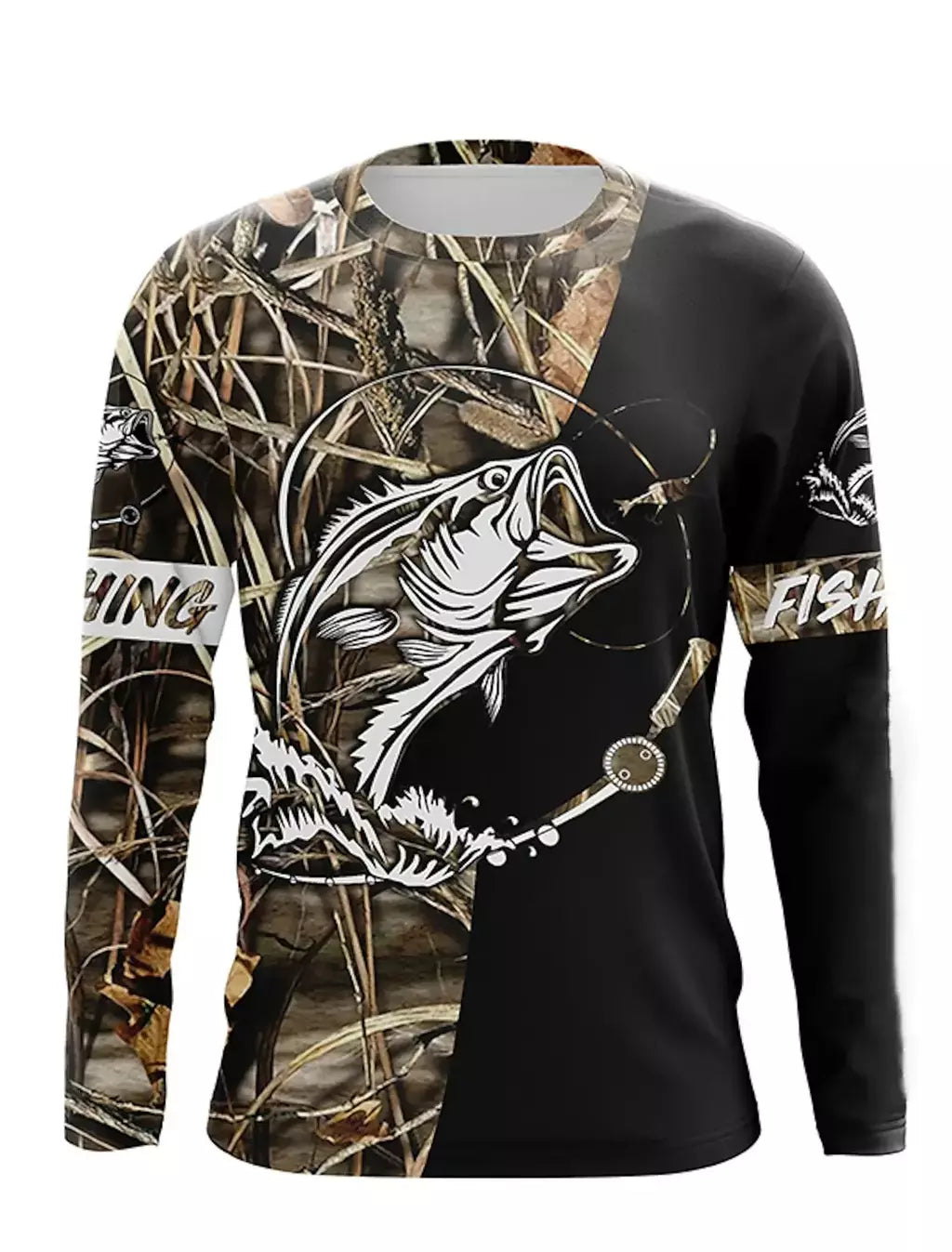 Camisa masculina de manga comprida proteção UV pesca, respirável secagem rápida, suor leve wicking tops, ao ar livre, primavera, verão