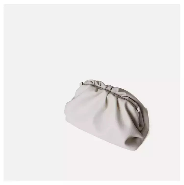 Saco de Nuvem de Couro Genuíno para Mulheres, Couro Macio, Ombro Crossbody Bags, Alta Qualidade, Embreagens Femininas Noite, Senhoras, 2023