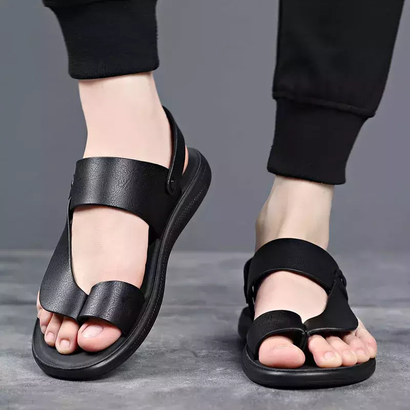 Sapatos de praia respirável secagem rápida masculina, sandálias para casa e exterior, tendência atlética da moda