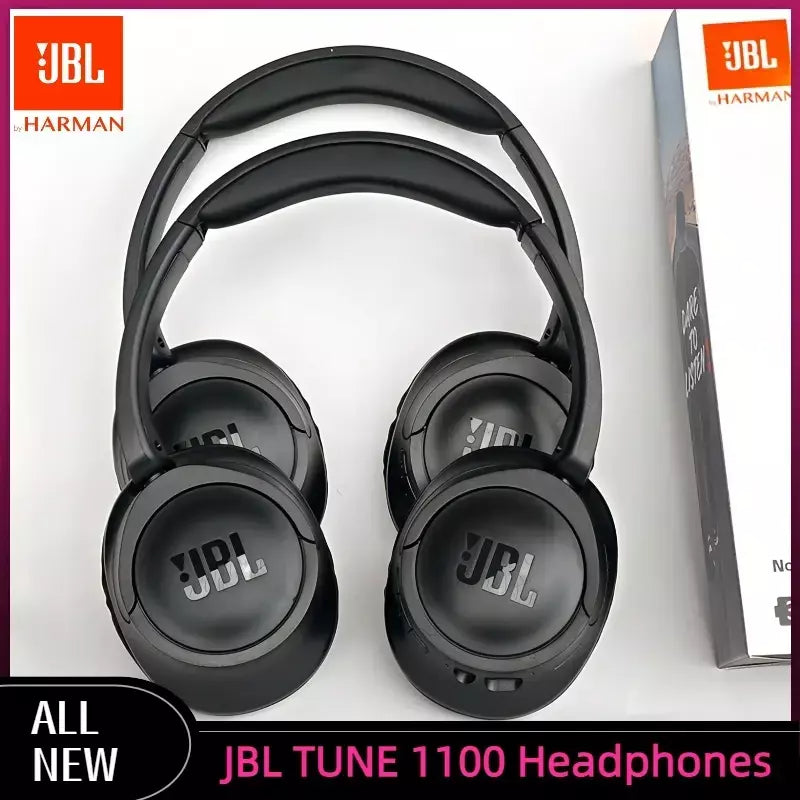 Jbl tune 1100 fones de ouvido sem fio bluetooth dobrável jogo música sobre a orelha fone estéreo ajuste confortável