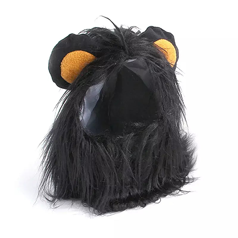 Gato cosplay vestir-se chapéu para animais de estimação juba de leão para gato filhote de cachorro leão peruca traje festa decoração halloween natal gatospet suprimentos