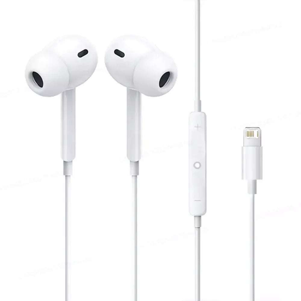 Fones de ouvido com fio originais para apple iphone 17 16 15 pro max 14 13 12 11 xs xr tipo c relâmpago fones de ouvido intra-auriculares de 3.5mm