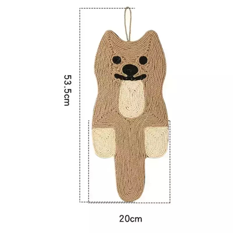 Gato scratcher sisal esteira placa raspador de gato para afiar unhas gatos árvore ratos forma gato arranhando produtos para animais de estimação brinquedos do gato