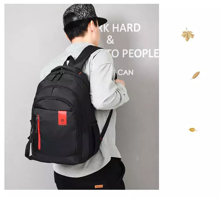 Mochila Oxford Business impermeável para homens e mulheres, bolsa para computador, mochila de viagem casual, mochila escolar luminosa, nova