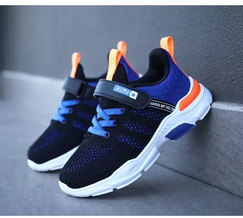 Crianças sapatos antiderrapantes respirável malha sapatos da criança conforto tênis de corrida marca meninas meninos sapatos casuais crianças moda tênis
