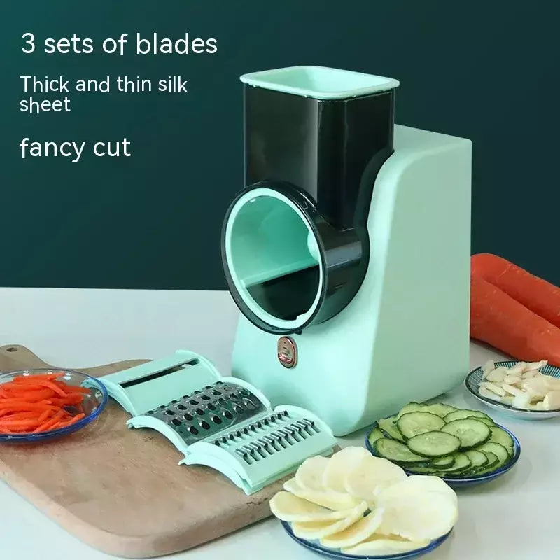 Cortador Vegetal Elétrico Multifuncional, Trituração de Tambor, Automático, Multiuso, Doméstico, Cozinha