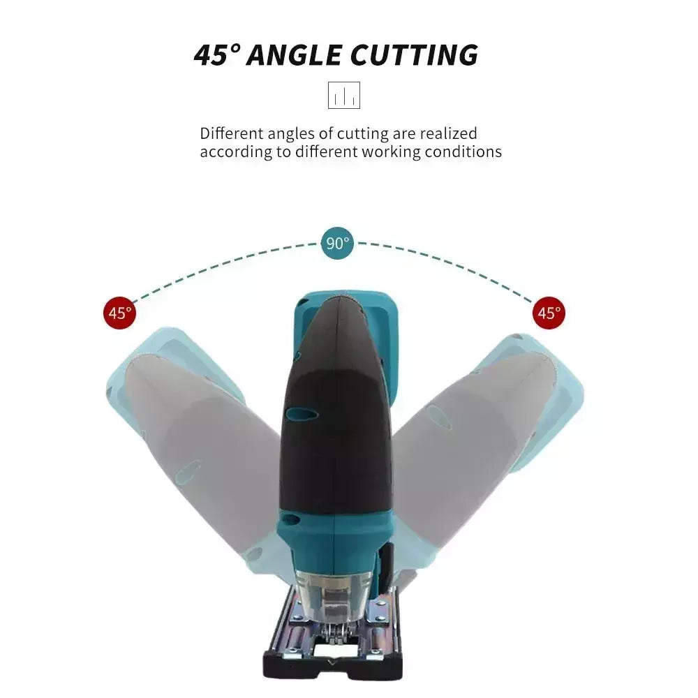 Makita DJV182Z 340W Serra de vaivém sem escova 18V sem bateria com lâmina de serra Alça de barril sem fio Ferramenta elétrica portátil para carpinteiro