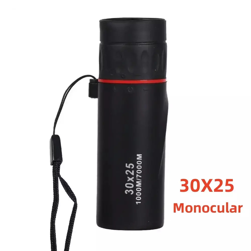 9000x25 hd zoom portátil poderoso binóculos de longo alcance bak4 telescópio jumelles dobrável bak4 binóculos para caça acampamento