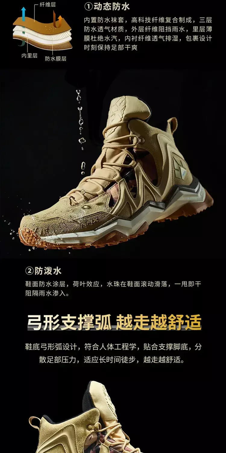 Rax à prova dwaterproof água caminhadas sapatos homens inverno ao ar livre tênis para homens botas de neve de pelúcia montanha botas de neve turismo ao ar livre sapato de corrida