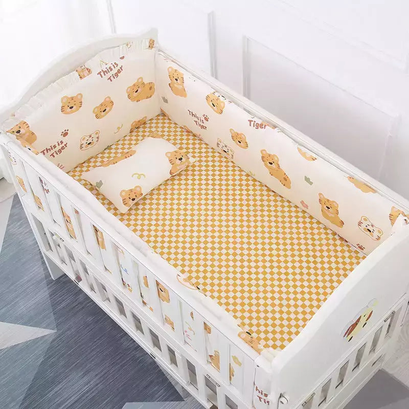Universo Espaço Algodão cama do bebê Set, Crib Roupa de cama, Kids 'Bedroom Decor, Baby Girl and Boy's Crib, Bed Bumper, Bedsheet and Pillow, 6PCs