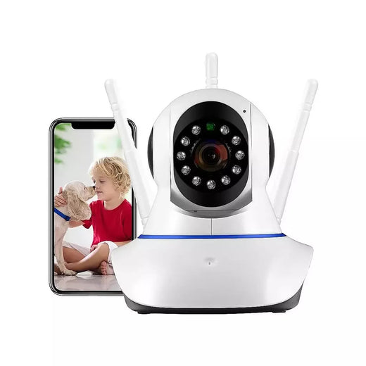 Câmera Ip 3 Antenas Wifi Wireless Yoosee 3ª Geração Visão Noturna