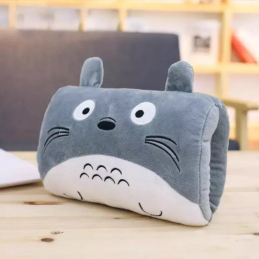 Crianças bonito presente inverno dos desenhos animados de pelúcia suho mão travesseiro mais quente, ferói fraco classe 1 braço travesseiro, presente das crianças