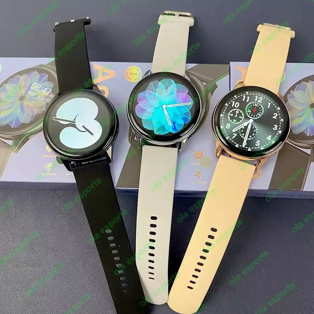 Samsung-Galaxy Smartwatch para homens e mulheres, monitoramento de saúde AMOLED, relógio impermeável, assistente de voz, chamada Bluetooth, relógio inteligente, 2022