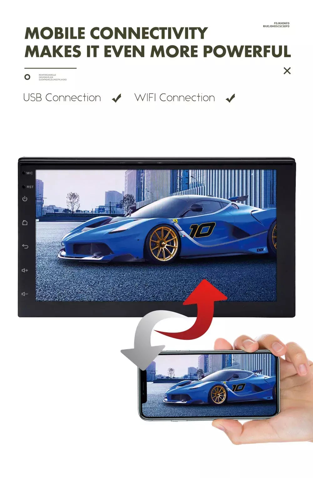 Essgoo rádio do carro android 14 carplay vídeo multimídia automático 7/9/10 ''estéreo universal para volkswagen nissan hyundai kia toyota