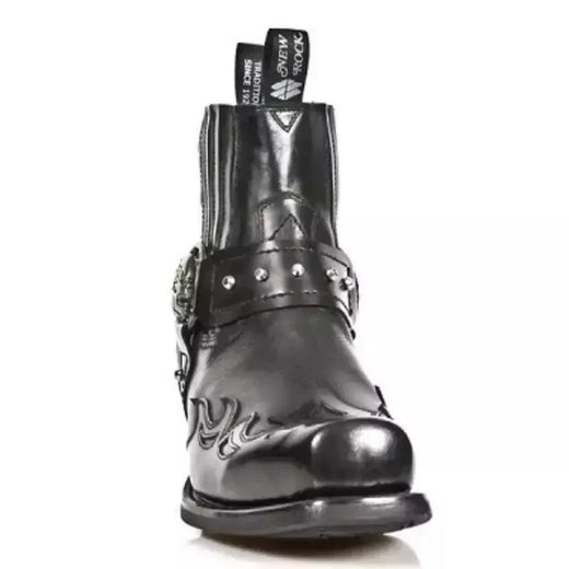 Preto estilo legal botas masculinas rebite cristal decoração fivela cinto apontou toe couro de alta qualidade sapatos masculinos 2024 zapatillas mujers